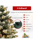 Műfenyő Costway 25" magas, megvilágított mini karácsonyfa kis mesterséges hópehely karácsonyfa zöld