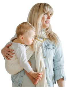   Shabany® Ring Sling - 100% organikus pamut - babahordozó újszülöttek és kisgyermekek számára 33 Ib-ig