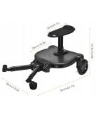 Vihir Kiddy Board TB01 univerzális babakocsi fellépő üléssel 2-6 éves korig