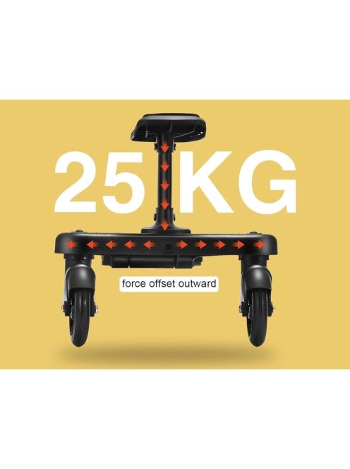 Vihir Kiddy Board TB01 univerzális babakocsi fellépő üléssel 2-6 éves korig