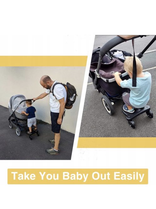 Vihir Kiddy Board TB01 univerzális babakocsi fellépő üléssel 2-6 éves korig