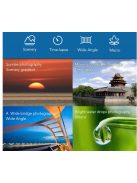 Apexel 52 mm-es szűrőlencse készlet (graduált szűrőlencse-piros narancssárga kék, CPL, ND32, csillag objektív-6 pont) Canon Nikon Sony Olympus okostelefonos fényképezőgéphez