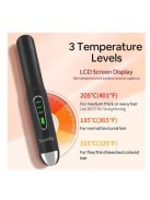 SUNMAY 2 az 1-ben vezeték nélküli hajvasaló és hajsütővas, vezeték nélküli, hordozható USB újratölthető hajvasaló, mini lapos vasaló hajsütővas kerámia lappal – 3 hőmérsékleti fokozat, 4800 mAh-s akku