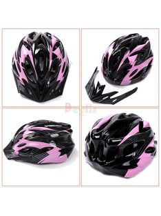   Deyiis Kerékpáros sisak felnőtteknek, kerékpáros sisak felnőtteknek, kerékpáros bukósisak védelem, férfi és női, kerékpáros sisak, állítható kerékpáros sisak levehető napellenzővel, férfi és női, MTB 