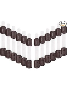   GAGAKU 12 db-os csomag gyermekbiztonsági szekrény sarokzárral Gyermek biztonsági zár fiókokhoz és hűtőhöz, nincs szükség fúrásra vagy szerszámokra 