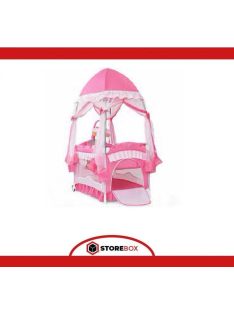 Portable Baby Playpen Crib Cradle With Carring Bag-Pink 